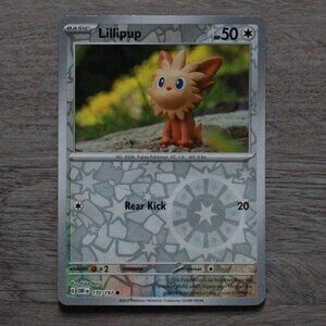 Pokemon "Lillipup" Reverse Holo Trading/Playing Card